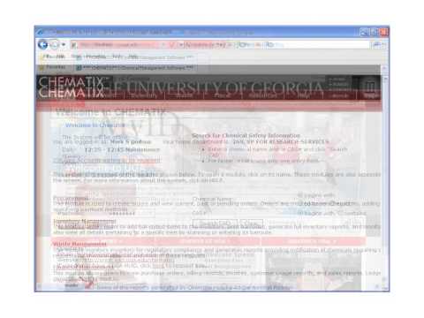 Logging In to Chematix