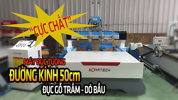 Máy đục tượng kết hợp đục phẳng - Đường kính tượng 50cm - Đục gỗ Trầm - Dó Bầu - "Cực Chất, Cực đẹp"