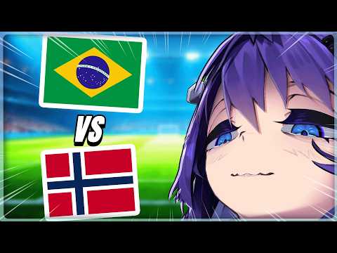 BRAZIL vs NORWAY | br miku and haaland meet!【 WORLD CUP WATCHALONG】 video thumb