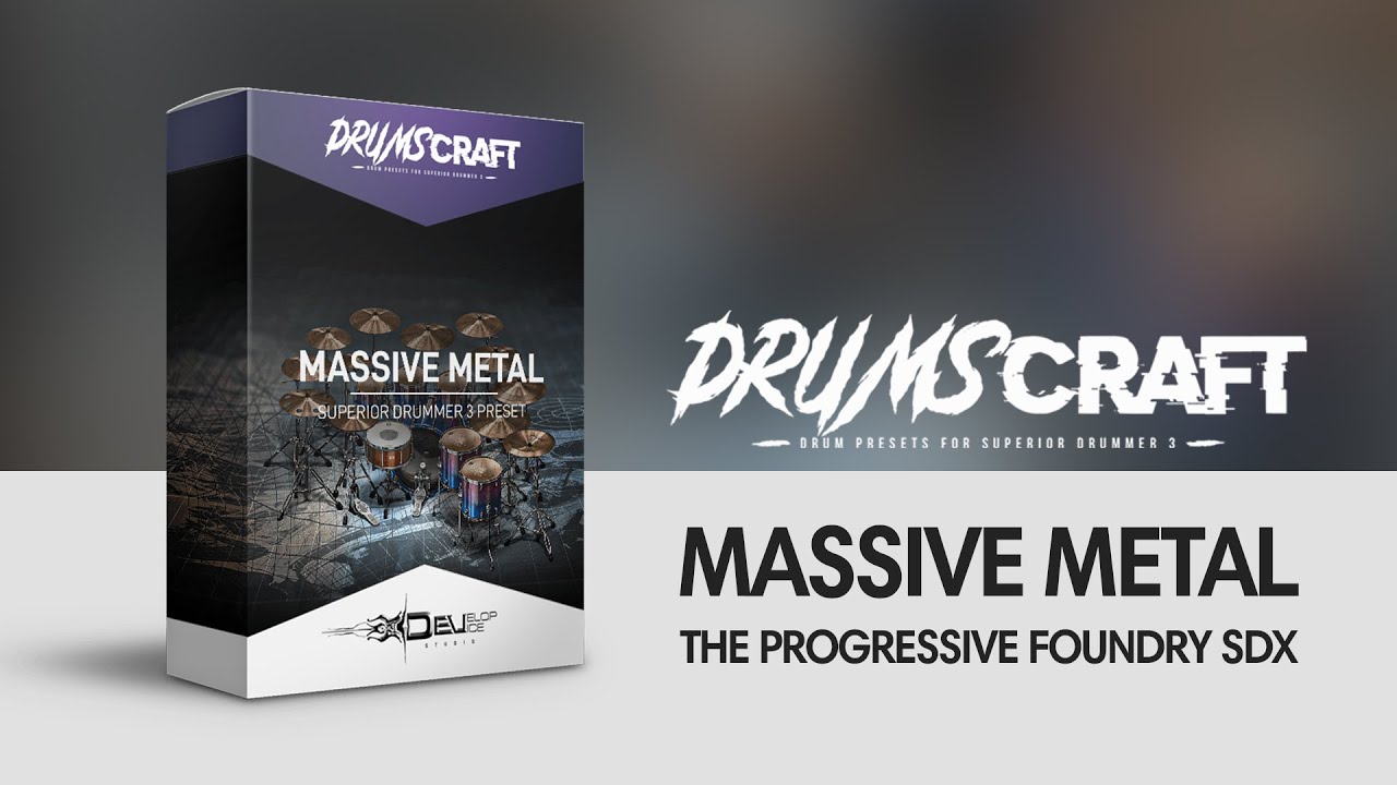 Superior Drummer 3 Preset Bundle for The Progressive Foundry SDX - 18 Presets - Sound Demo Video