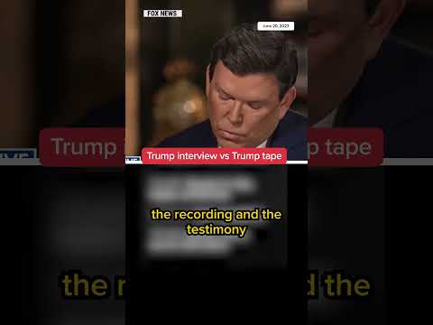 #Trump interview vs #Trump tape