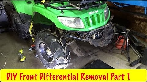 How to Remove Arctic Cat Front Differential Part 1DIY