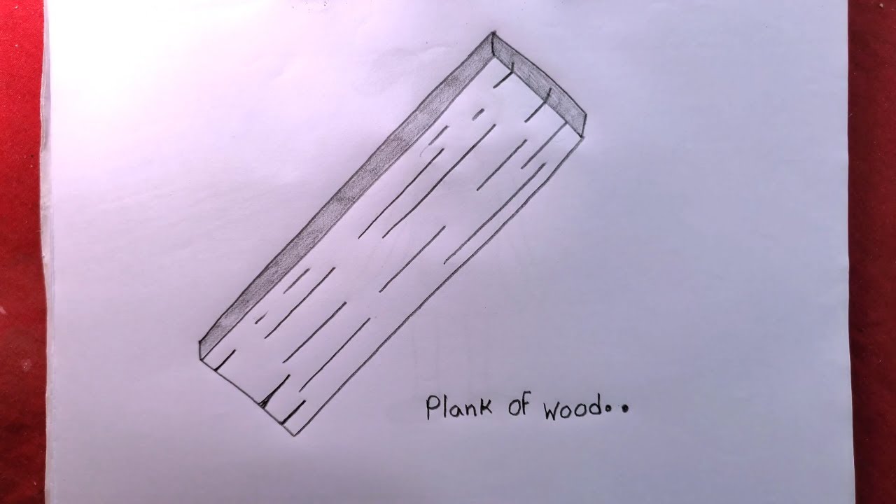 How To Draw Easy Wooden Plank Step By Step - YouTube