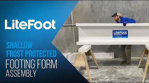 LiteFoot Shallow Frost Protected Footing Form Assembly