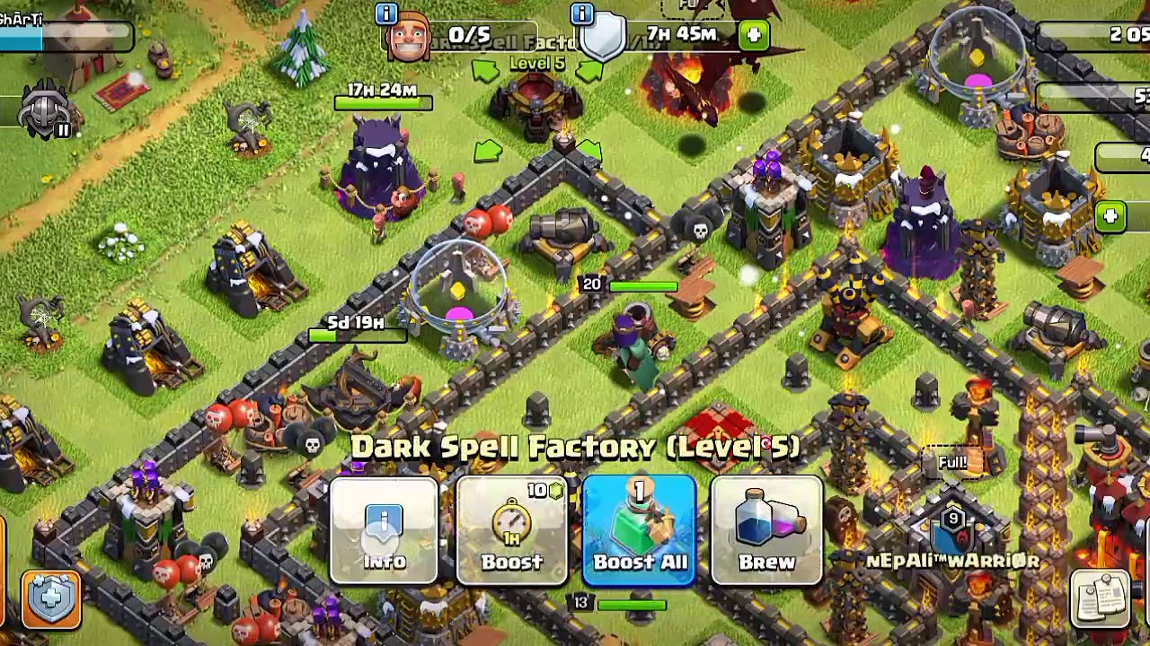 Best attack of War air Army Th10 YouTube