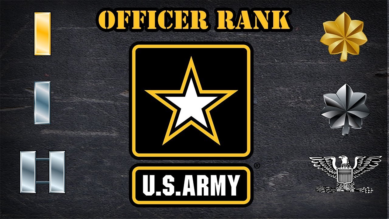 Explaining The Us Army Officer Ranks - Youtube