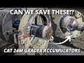 Seized Solid! Can We Save These CAT 24M Grader Accumulators? Part 1