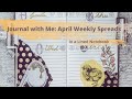 Journal with Me: 🐇🐦🐇 My April 2020 Weekly Spreads in a Lined Notebook