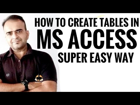 HOW TO CREATE TABLES AND FORMS IN MS ACCESS IN EASY WAY - YouTube