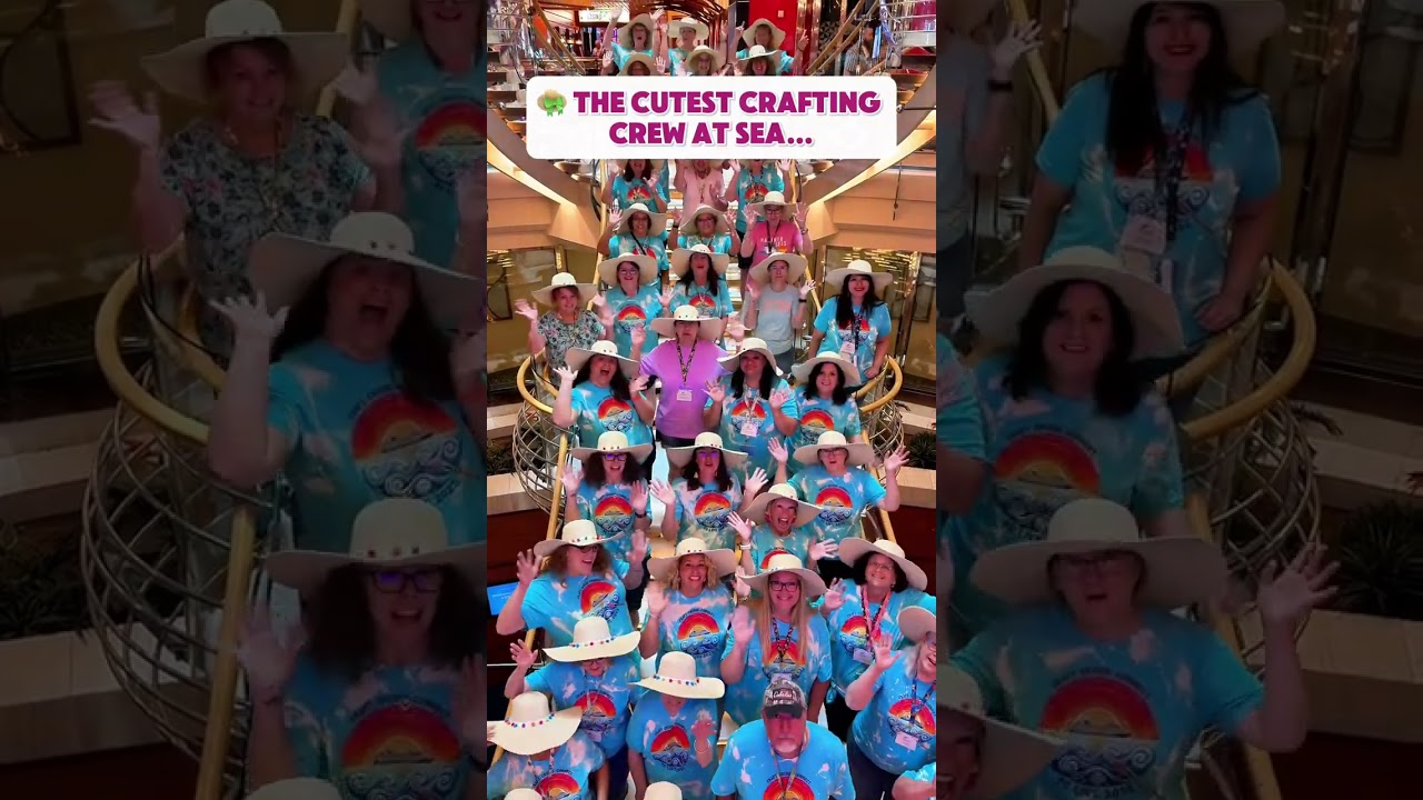 This is what happens when crafty girls set sail together 😍🎨 Tag your travel besties! Missed the