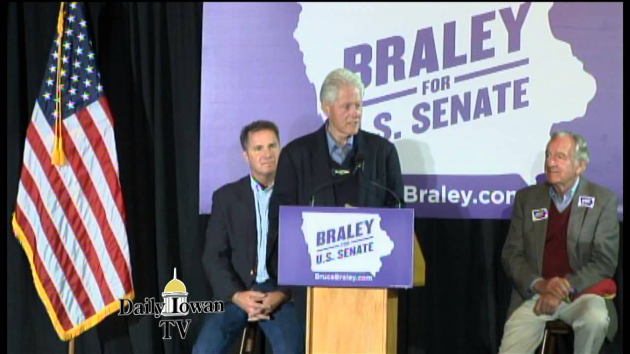 Bill Clinton stumps for Bruce Braley in Waterloo