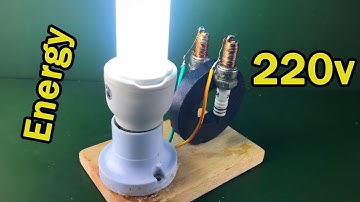 Make New Electric Free Energy Self Running By Spark Plug With Magnet 100%