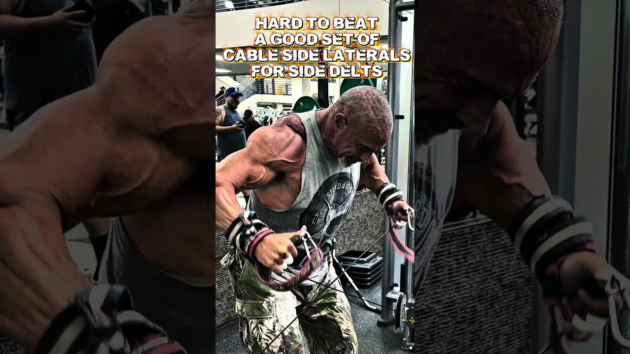 Cable side laterals for side DELTS #workout #motivation #muscle #workouttips #exercise