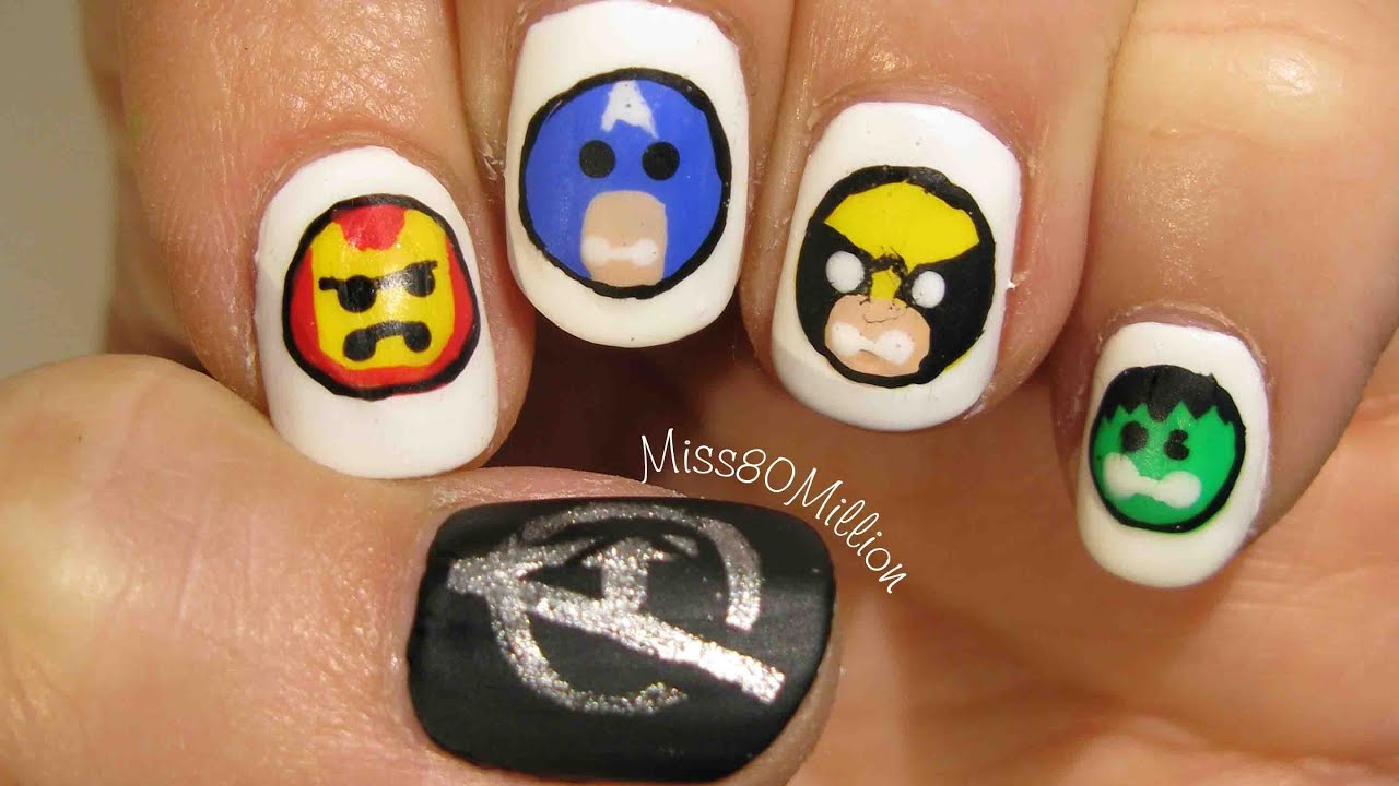 2. "Step-by-Step Marvel Nail Art Tutorial" - wide 6