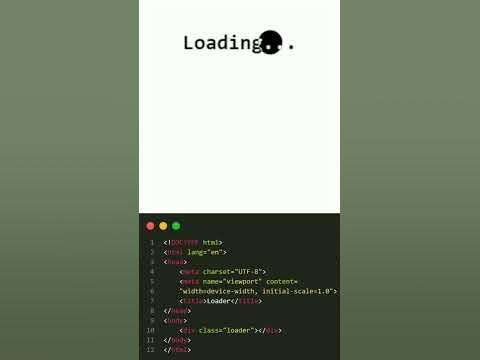 how to create animated loading bar using html and css #coding #python # ...