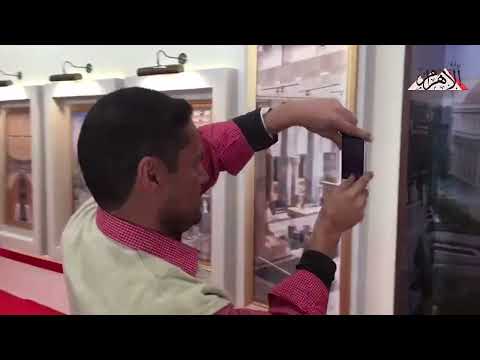 نجيب محفوظ يستقبل زوار معرض الكتاب بجناح مدينة الفنون والثقافة