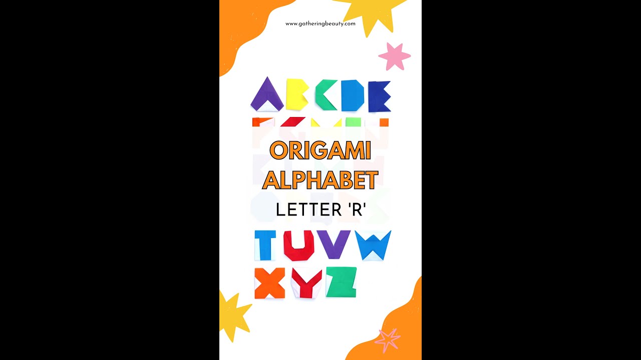 Origami Letter R Origami Alphabet R