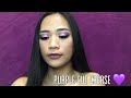 Purple cut crease makeup tutorial  kae ponce