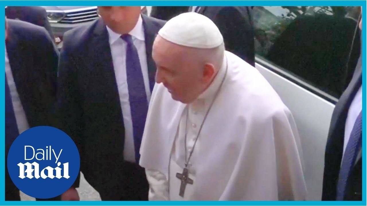 ‘I’m still alive’: Pope Francis leaves hospital after bronchitis treatment