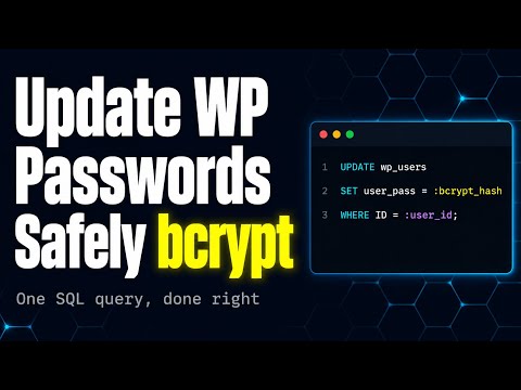 Locked Out of WordPress? Fix It With One SQL Query