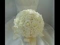 #1 DIY Cheap Wedding Brooch Bouquet Real Touch Roses Part 1~ Kit-REALT