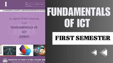 Fundamentals of ICT (22001) | MANUAL ANSWER SOLVED | MSBTE | dms | 1 semester | DMS | co3i