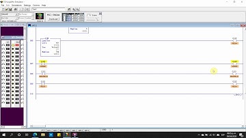 Simulación de un semáforo en ladder