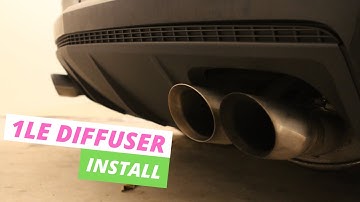 How To Install Any Diffuser On A Fifth Generation Camaro! SS 1LE Diffuser Install!!