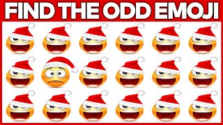 Merry Christmas Special Quiz - How Good Are Your Eyes #11 - Find The Odd Christmas Emoji