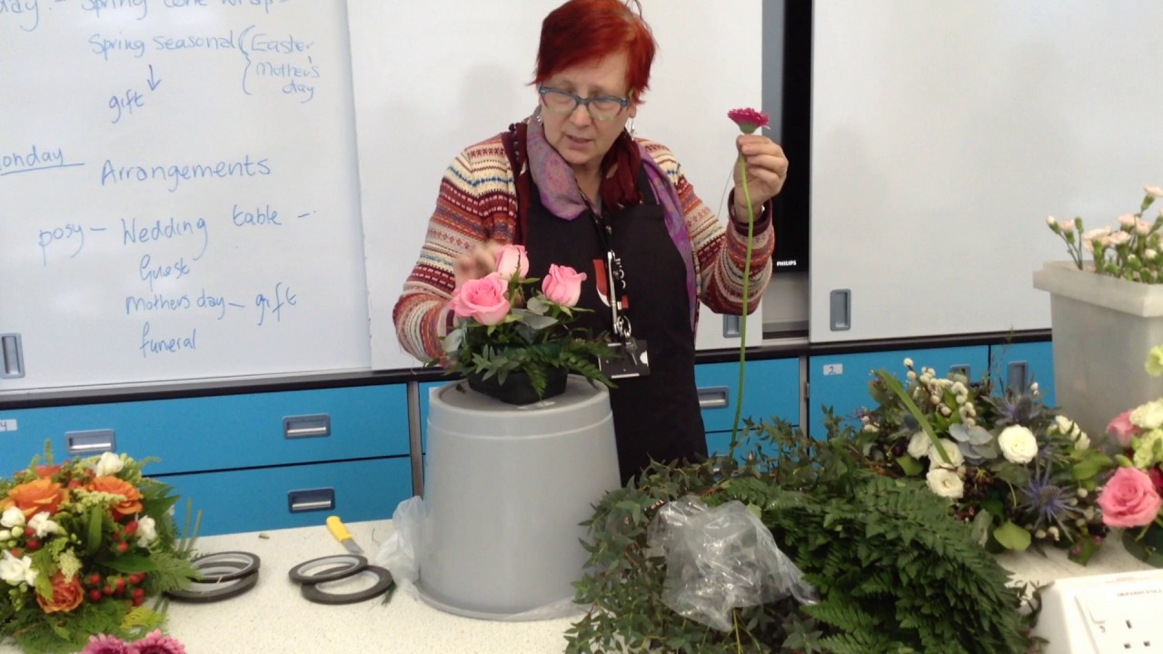 Posy - arrangement in foam