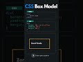 CSS Box Model explanation in shorts 👌 lets learn together #coding #webdesign #frontendcourse