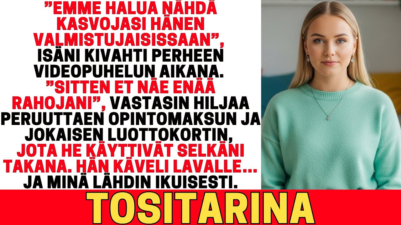 ISÄNI SANOI PERHEEN VIDEOPUHELUSSA: ”ÄLÄ NÄY HÄNEN VALMISTUJAISISSAAN.” SITTEN…