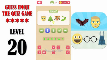 Guess Emoji The Quiz Game Level 20 - All Answers - Walkthrough