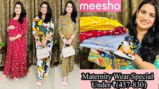 Meesho Maternity Wear Haul Starting ₹457👗Clovia Night Wear Haul👗Co-Ords Set, Kaftan, Feeding Top screenshot 3