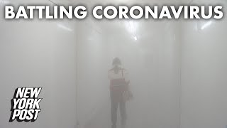 Creepy disinfectant tunnel and more ways China tries to beat Coronavirus | New York Post