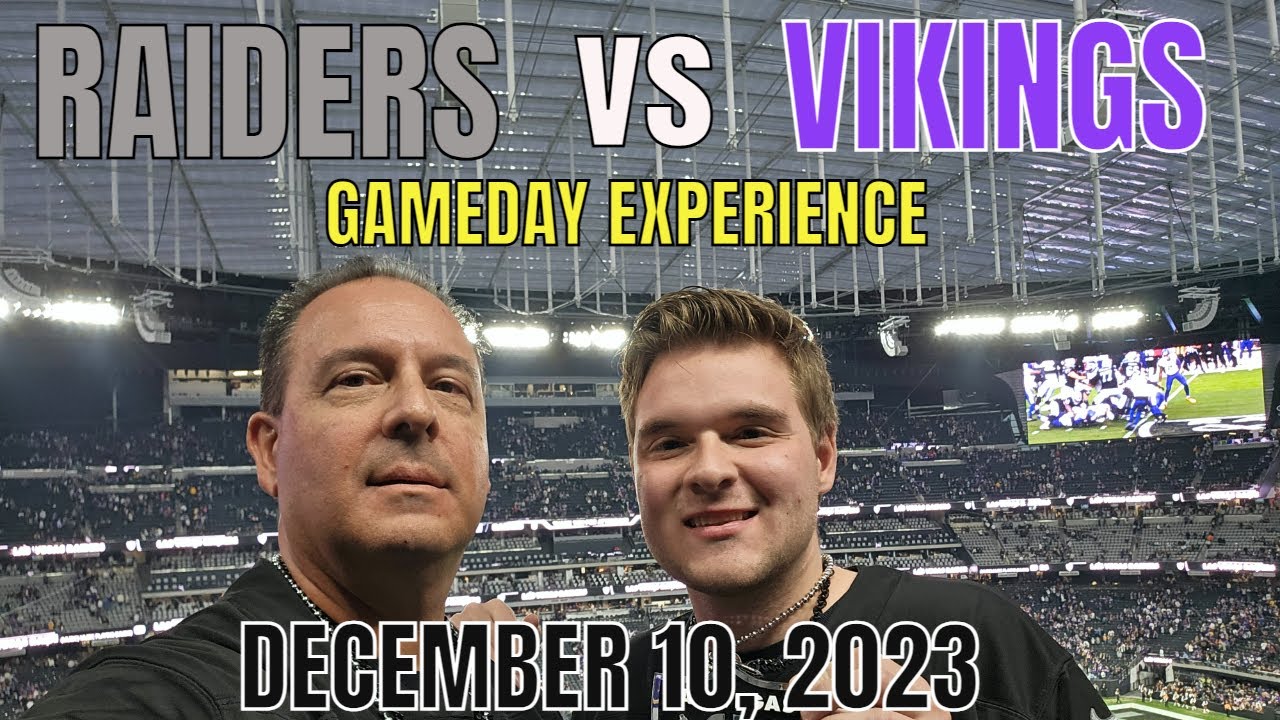 Las Vegas Raiders Vs Minnesota Vikings Gameday Experience December 10