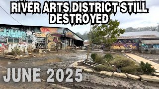 Asheville River Arts District -Still Destroyed (June 2025) #asheville #walkingtour #riverarts