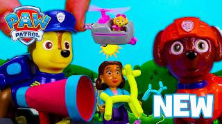 balloon animal are floating away paw patrol toy play compilation