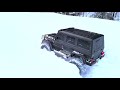 Mercedes G500 Traxxas TRX4 тест после сильного снегопада