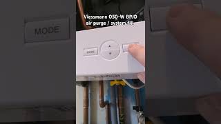 Viessmann 050-W BPJD Combi boiler  Air purge / System fill