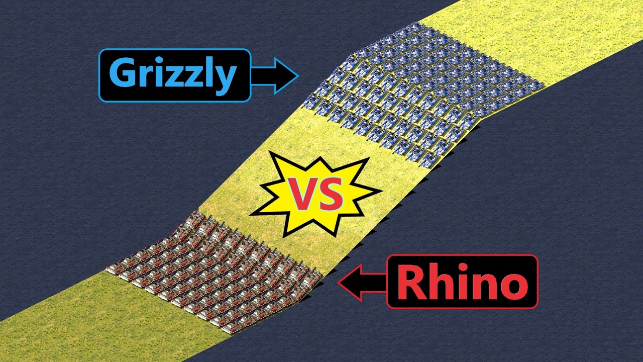 Can Grizzly win on high ground? - Same Cost - Red Alert 2