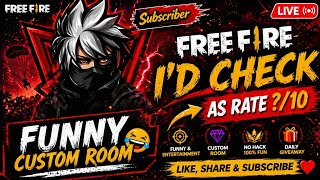 ALFA FF is Live 😙😙 Free fire player ID check &amp; rate ?/10 🔴🔴