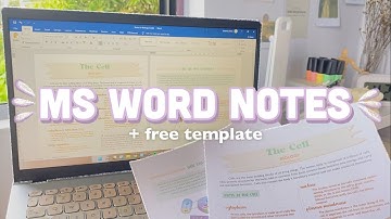 HOW TO MAKE DIGITAL NOTES USING MS WORD I Microsoft word aesthetic notes + Free template ft. Soomus