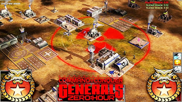 All China Team 4vs4 All USA Team | Command & Conquer Generals Zero Hour