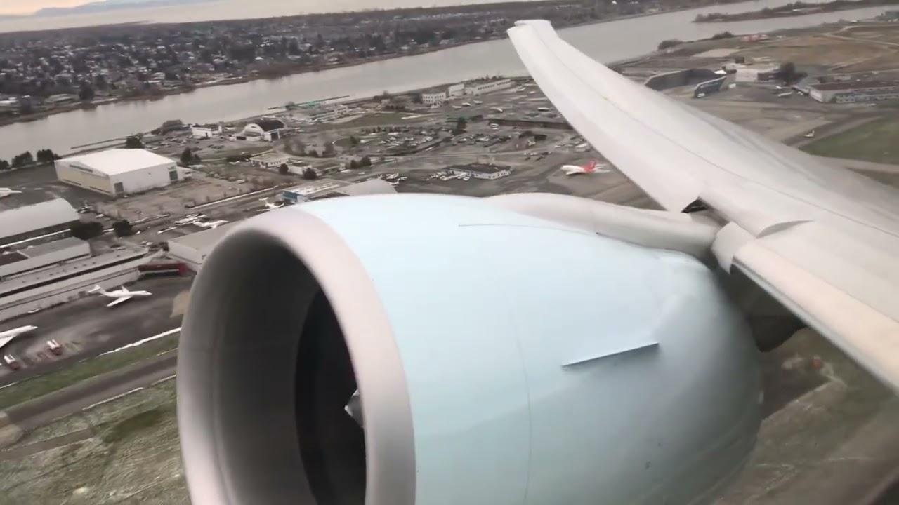 YVR, Air Canada Boeing 777-300ER GE90 Full Power Take Off, Daytime, Vancouver, Canada