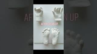 Hands And Feet Casting of a Baby