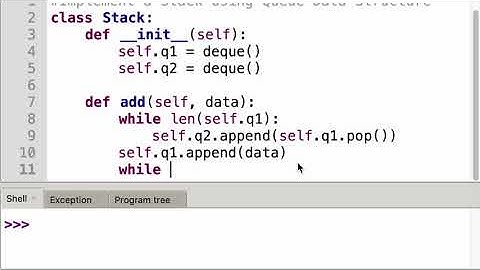 Interview Questions - Implement Stack using Queue in Python
