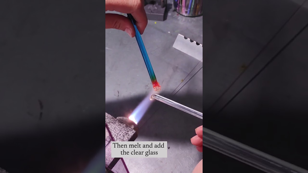 Glass icicle - lampworking tutorial