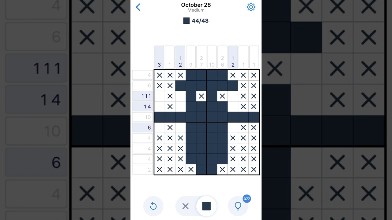 Nonogram October 28 2023