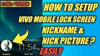 HOW TO CREATE VIVO PHONES LOCK SCREEN NICKNAME OR NICK PICTURES ।। SETUP VIVO PHONES LOCK SCREEN screenshot 4